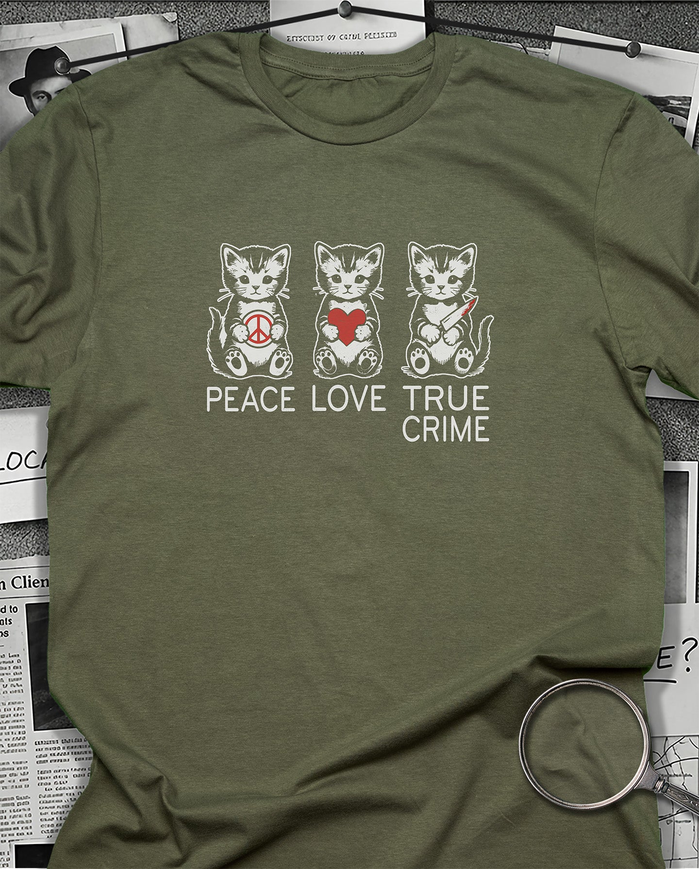 Peace, Love, True Crime T-Shirt