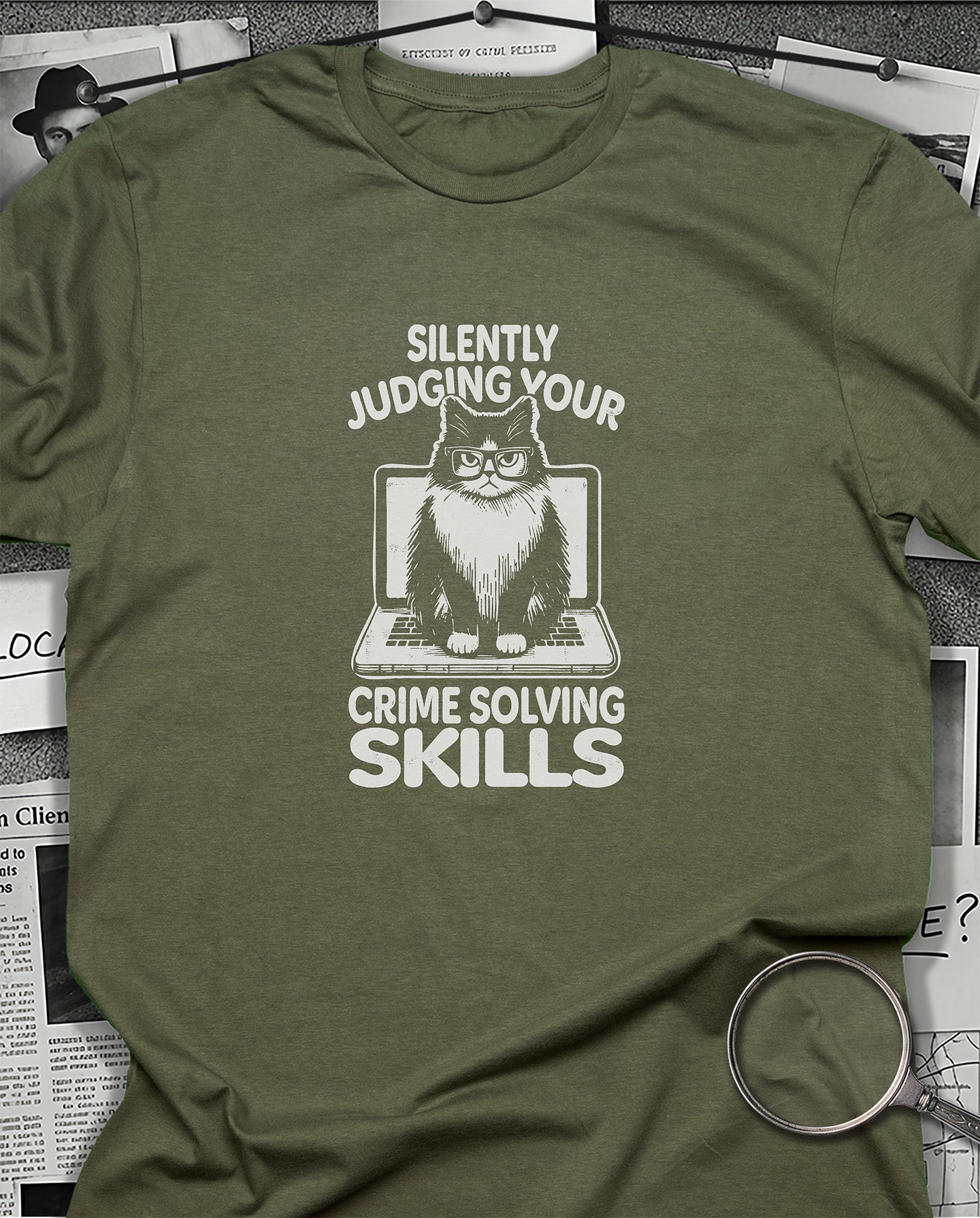 Silently Judging Your Crime Solving T-Shirt