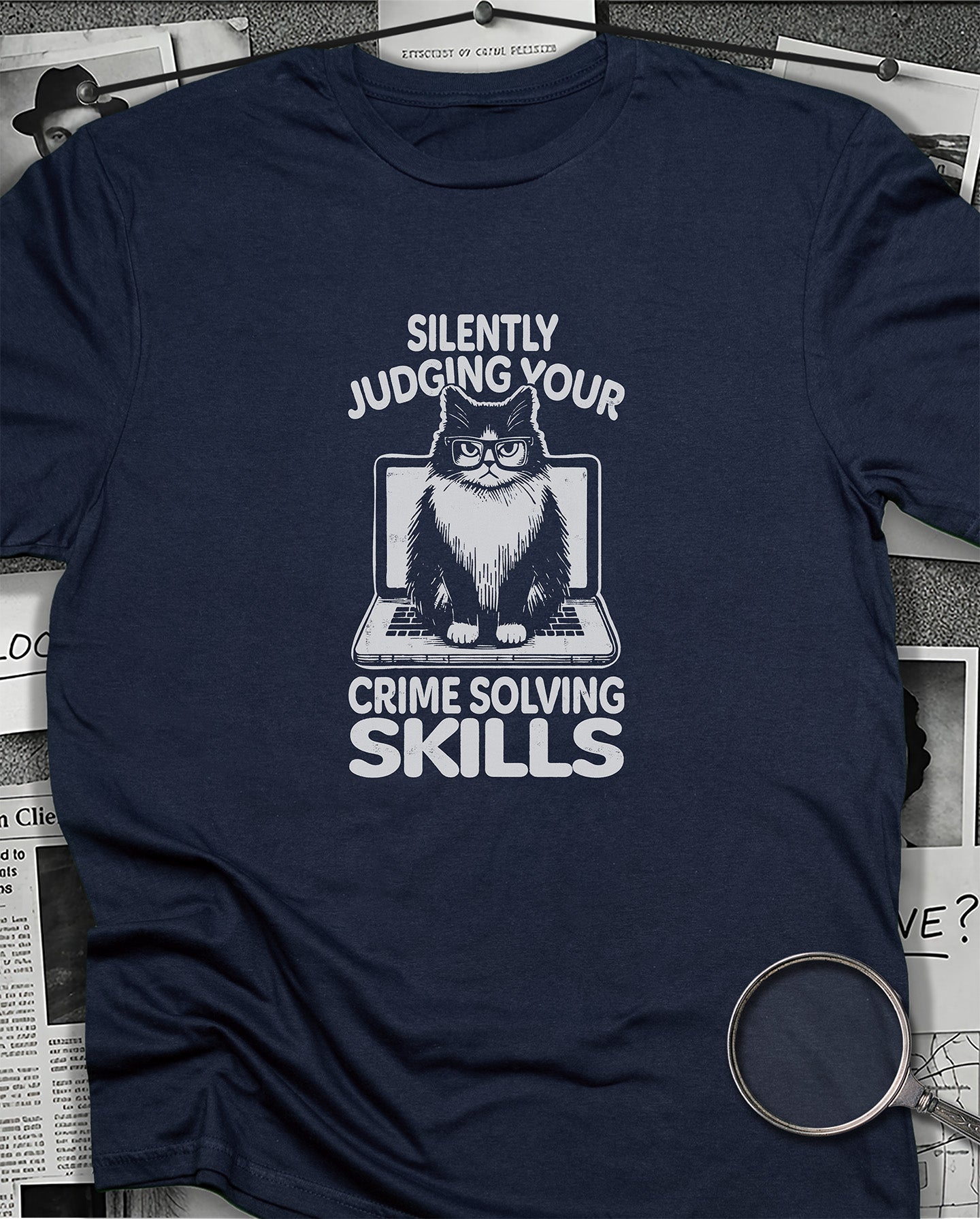 Silently Judging Your Crime Solving T-Shirt