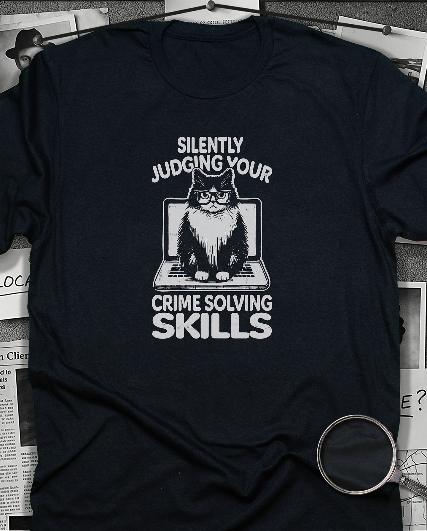 Silently Judging Your Crime Solving T-Shirt