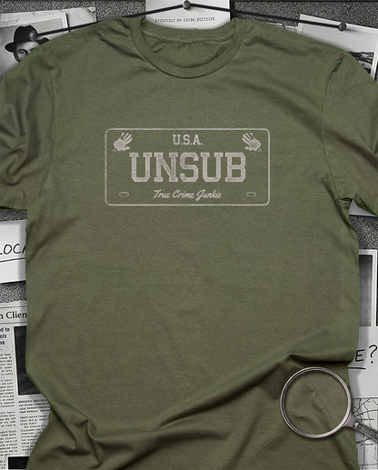 UNSUB License plate T-Shirt