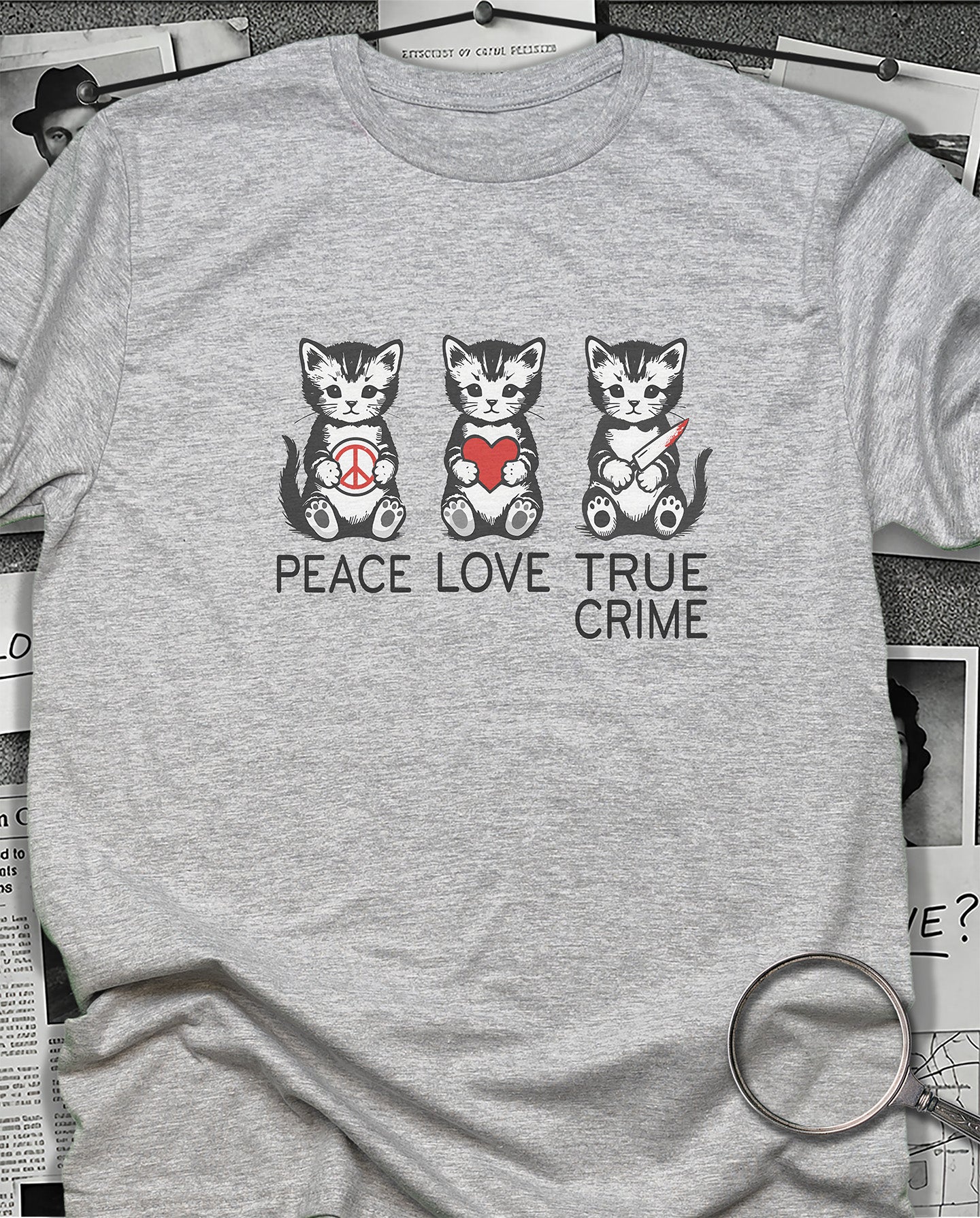 Peace, Love, True Crime T-Shirt