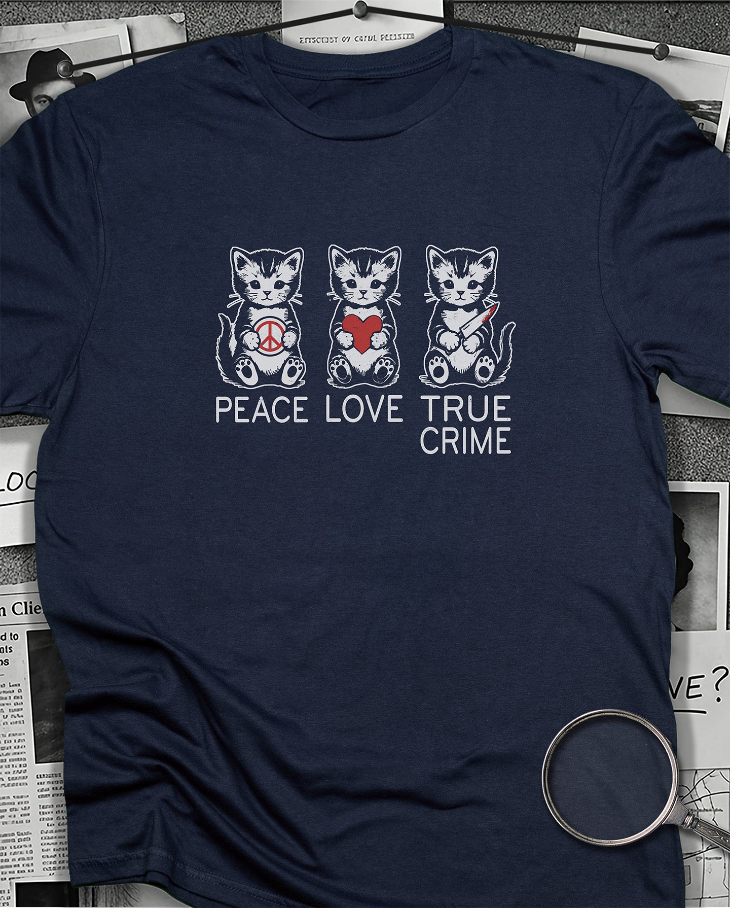 Peace, Love, True Crime T-Shirt