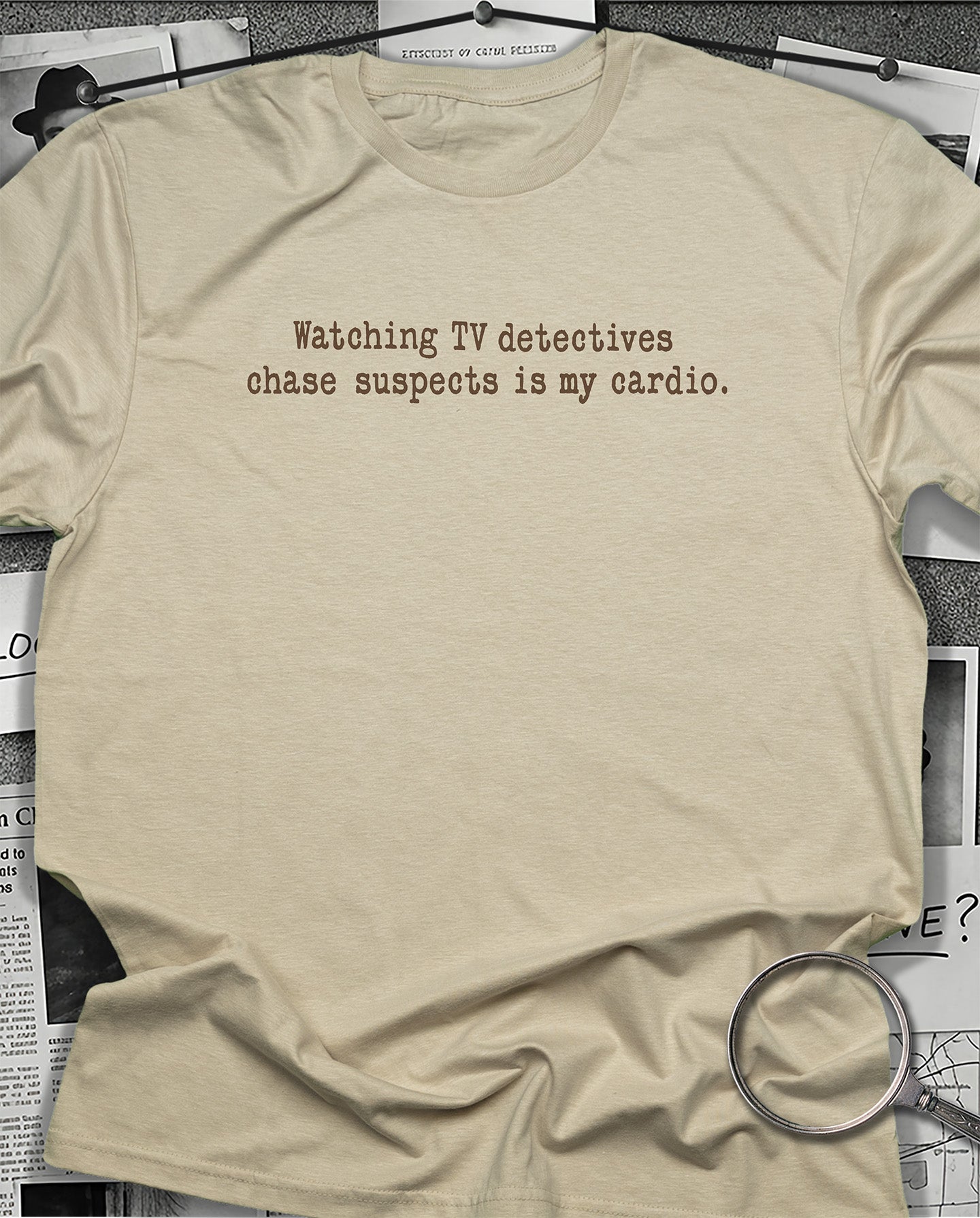 Watching TV Detectives T-Shirt