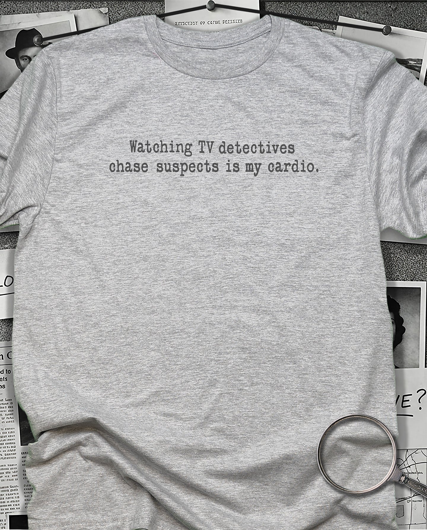 Watching TV Detectives T-Shirt