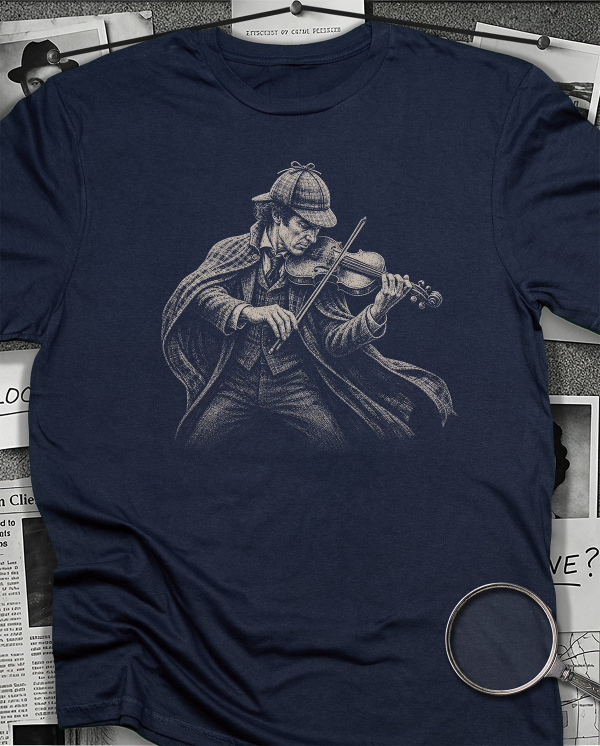 Sherlock Playing Violin T-Shirt